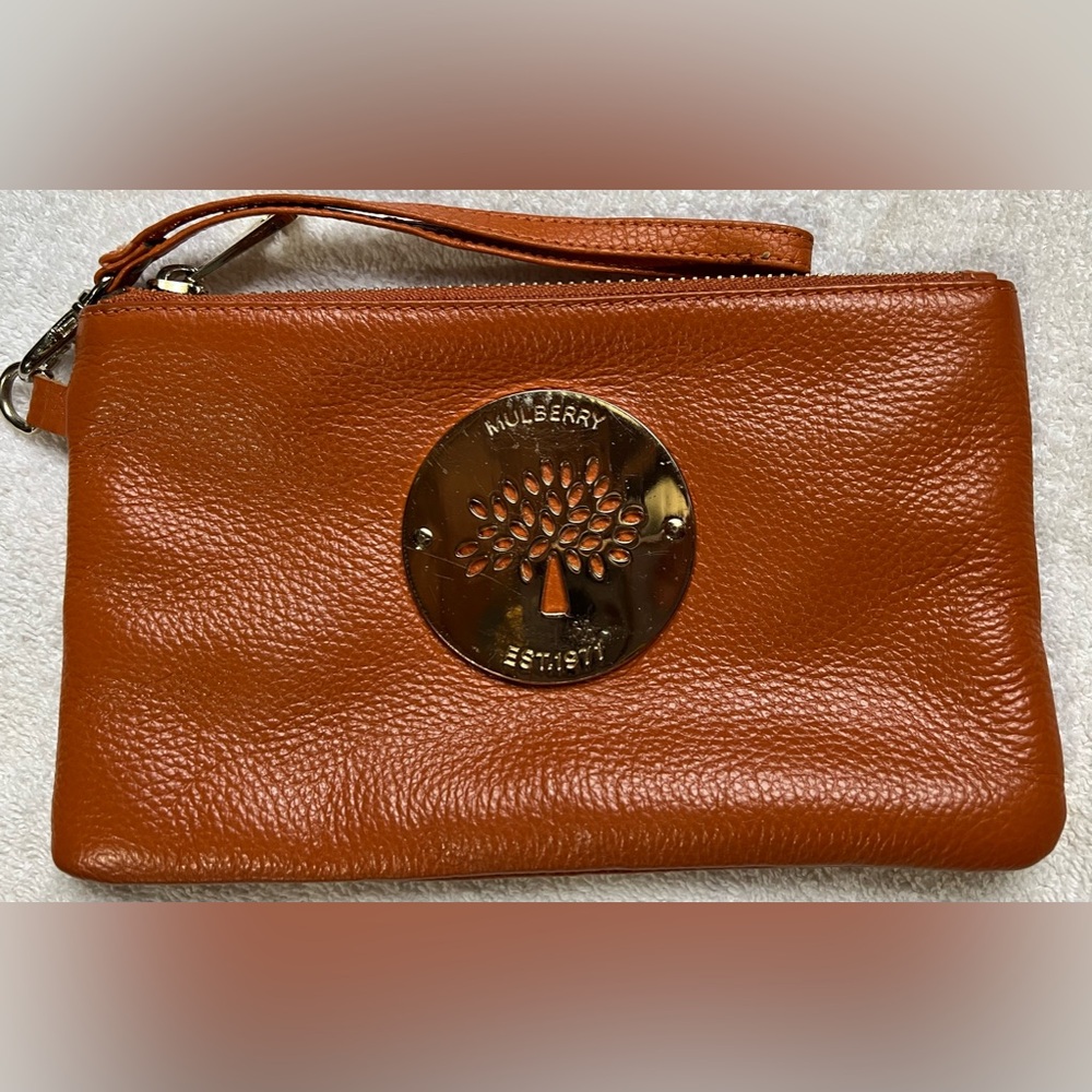 Mulberry leather Wristlet wallet